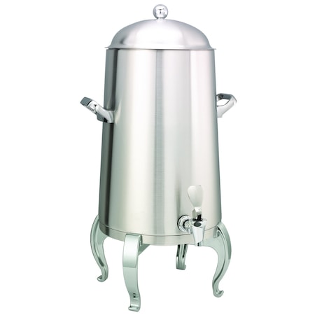 Service Ideas Flame Free Thermo-Urn Brushed Stainless Regal Style Vacuum Insulated Urn, 5 Gallon URN50VBSRG